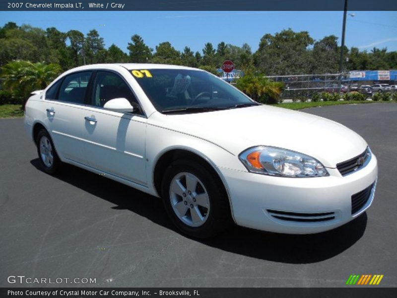 White / Gray 2007 Chevrolet Impala LT