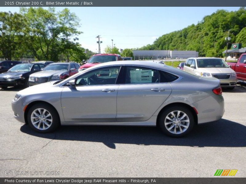 Billet Silver Metallic / Black 2015 Chrysler 200 C