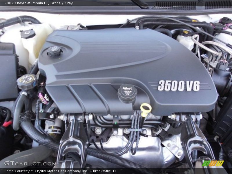 White / Gray 2007 Chevrolet Impala LT