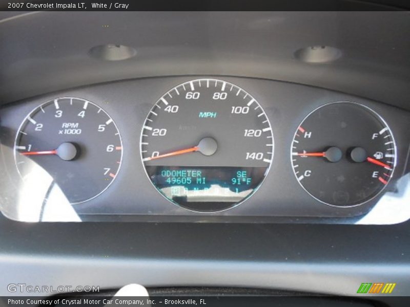 White / Gray 2007 Chevrolet Impala LT