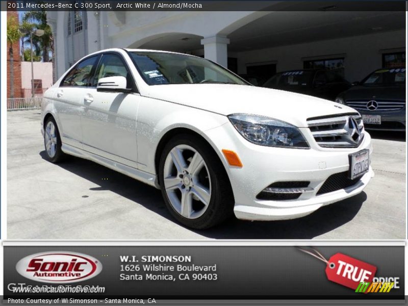 Arctic White / Almond/Mocha 2011 Mercedes-Benz C 300 Sport