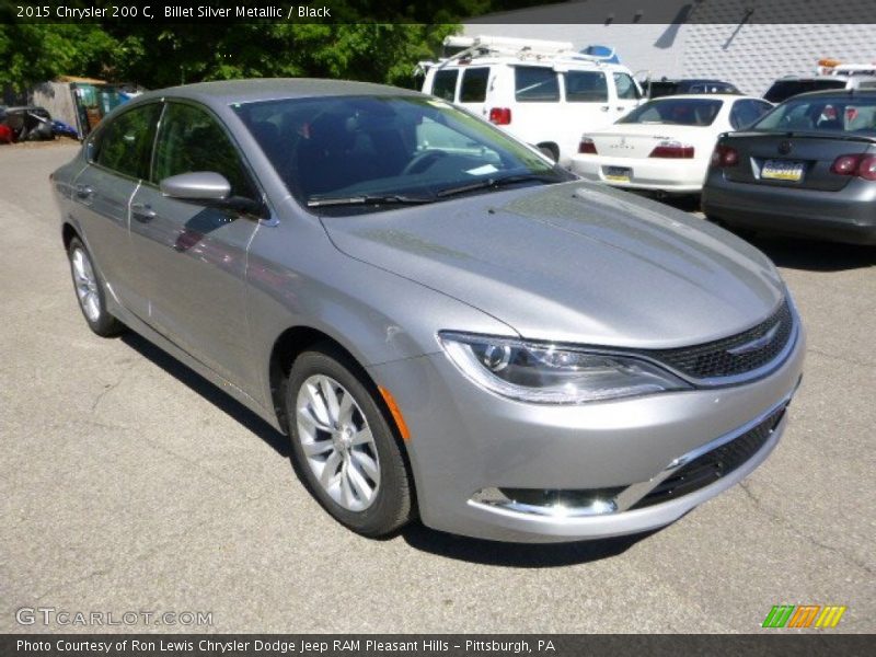 Billet Silver Metallic / Black 2015 Chrysler 200 C