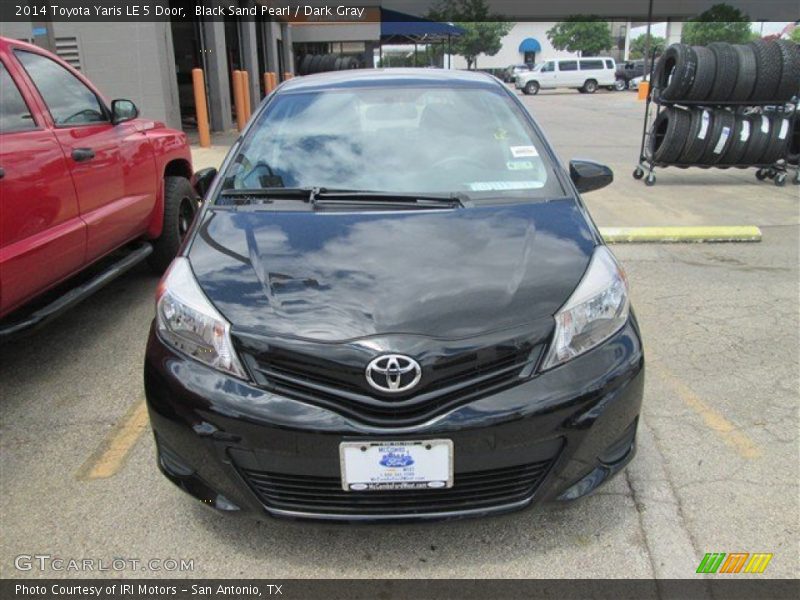 Black Sand Pearl / Dark Gray 2014 Toyota Yaris LE 5 Door