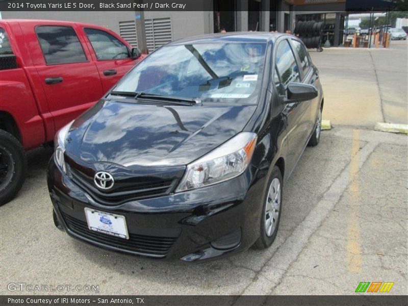 Black Sand Pearl / Dark Gray 2014 Toyota Yaris LE 5 Door