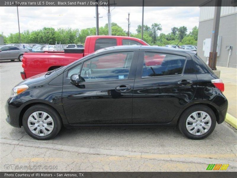 Black Sand Pearl / Dark Gray 2014 Toyota Yaris LE 5 Door