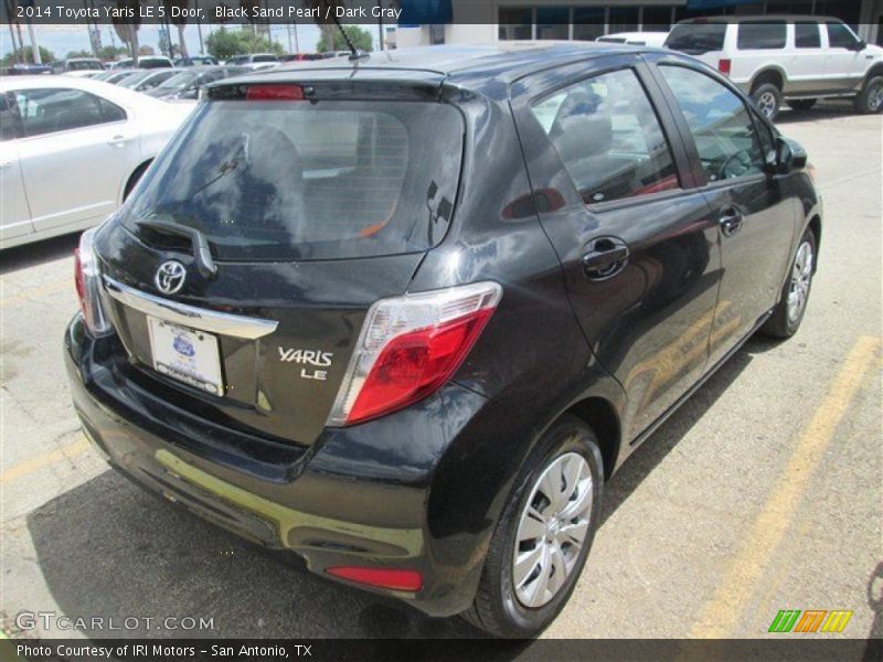 Black Sand Pearl / Dark Gray 2014 Toyota Yaris LE 5 Door