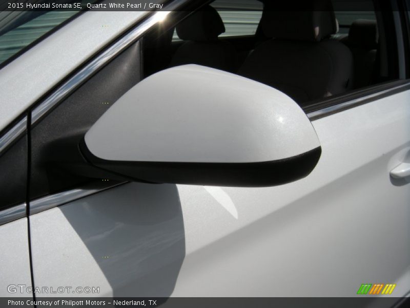 Quartz White Pearl / Gray 2015 Hyundai Sonata SE