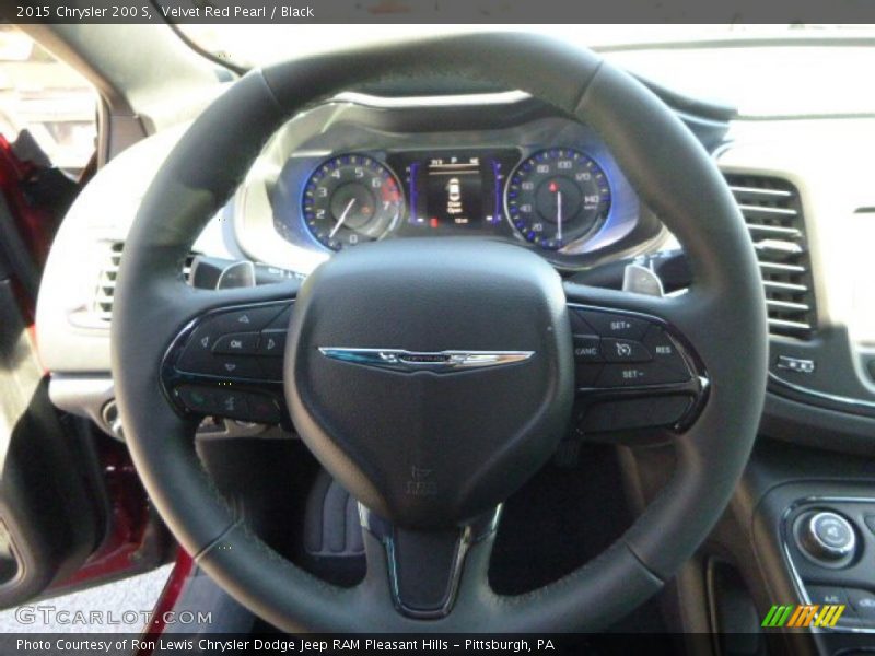Velvet Red Pearl / Black 2015 Chrysler 200 S