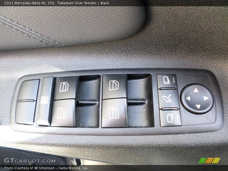 Palladium Silver Metallic / Black 2011 Mercedes-Benz ML 350