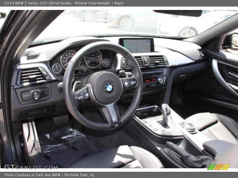 Mineral Grey Metallic / Black 2014 BMW 3 Series 335i xDrive Sedan