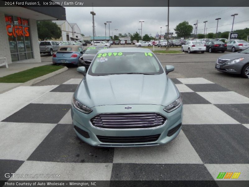 Ice Storm / Earth Gray 2014 Ford Fusion S