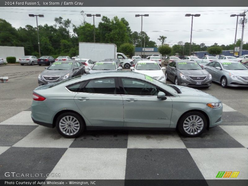 Ice Storm / Earth Gray 2014 Ford Fusion S