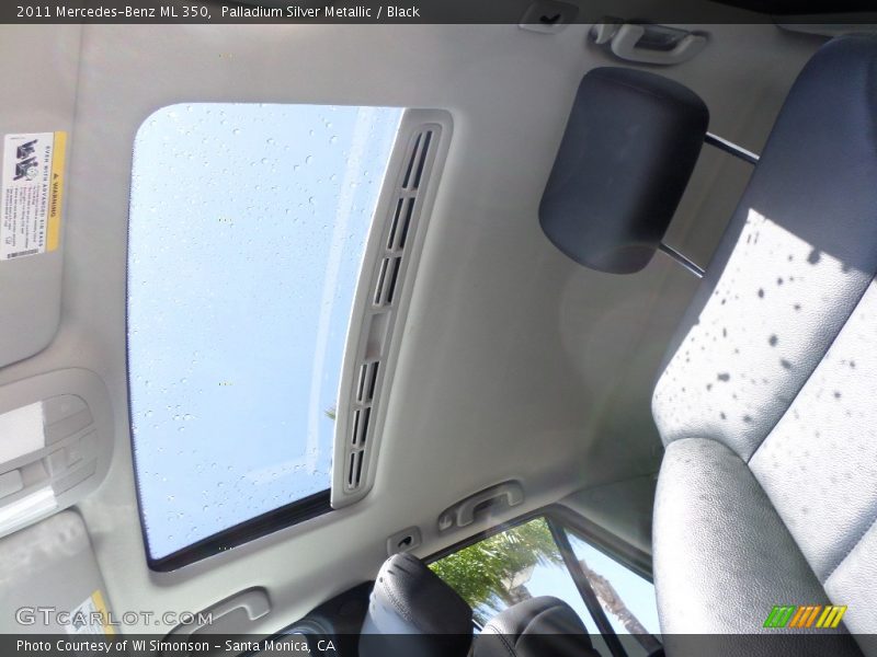 Palladium Silver Metallic / Black 2011 Mercedes-Benz ML 350