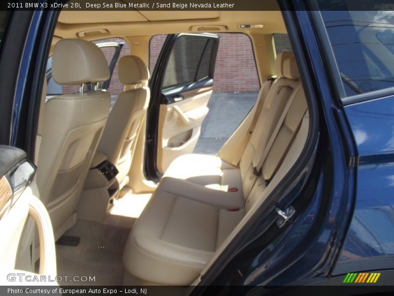 Deep Sea Blue Metallic / Sand Beige Nevada Leather 2011 BMW X3 xDrive 28i