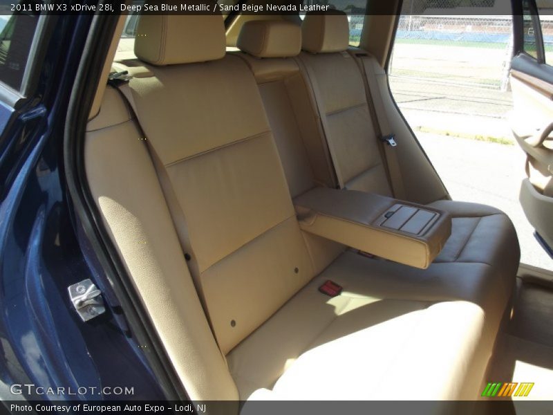 Deep Sea Blue Metallic / Sand Beige Nevada Leather 2011 BMW X3 xDrive 28i