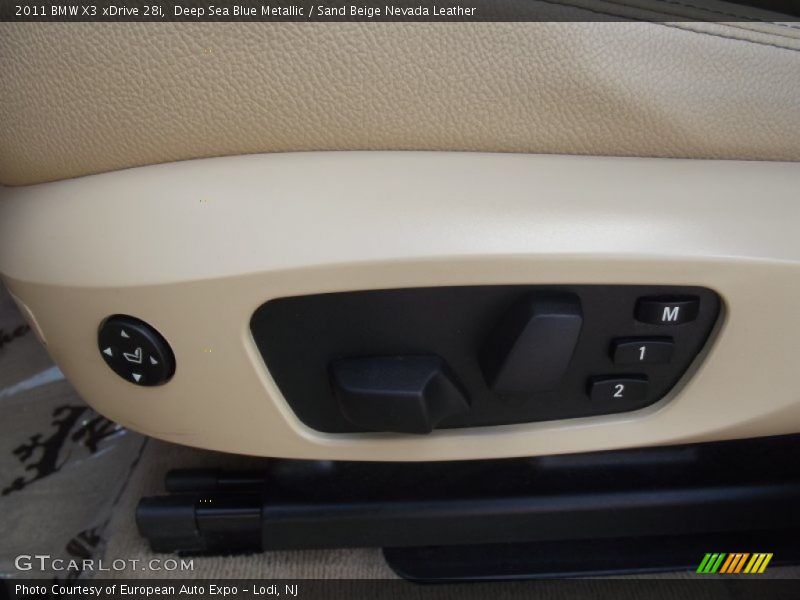 Deep Sea Blue Metallic / Sand Beige Nevada Leather 2011 BMW X3 xDrive 28i