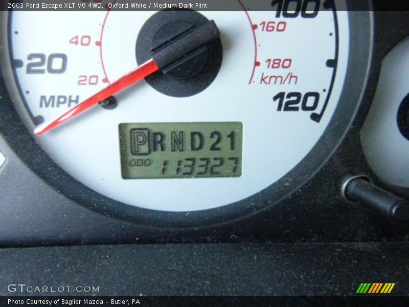 Oxford White / Medium Dark Flint 2003 Ford Escape XLT V6 4WD