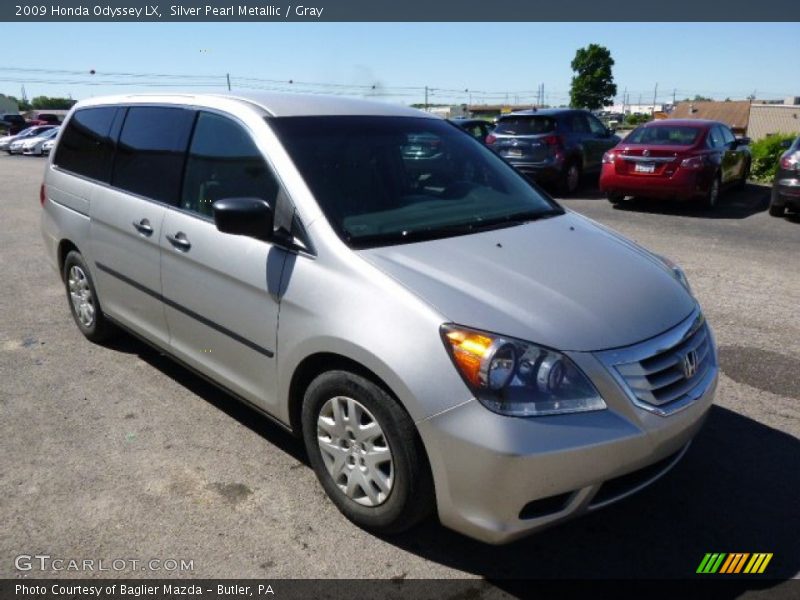 Silver Pearl Metallic / Gray 2009 Honda Odyssey LX