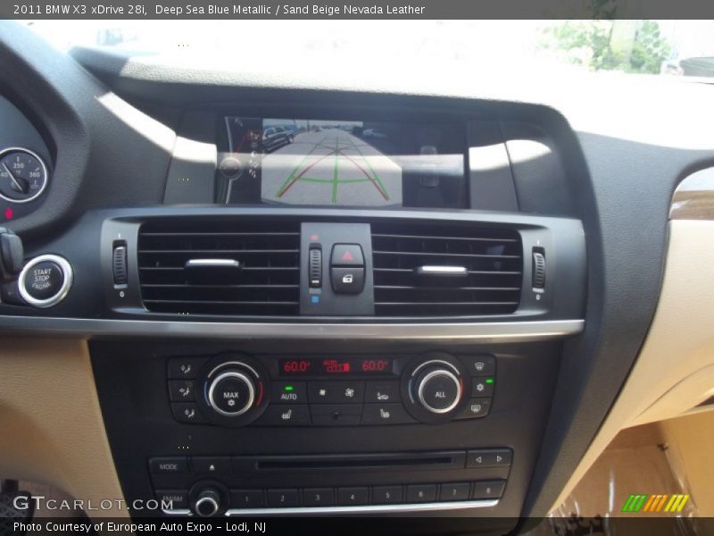Deep Sea Blue Metallic / Sand Beige Nevada Leather 2011 BMW X3 xDrive 28i