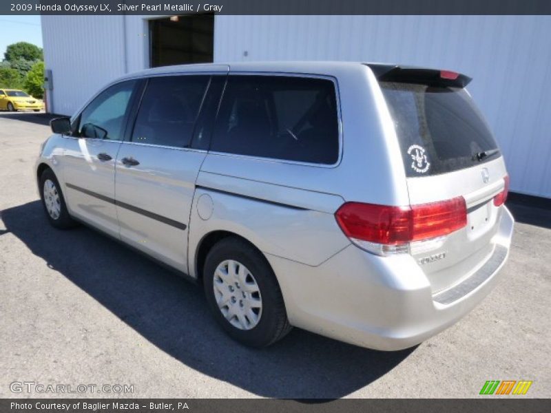 Silver Pearl Metallic / Gray 2009 Honda Odyssey LX