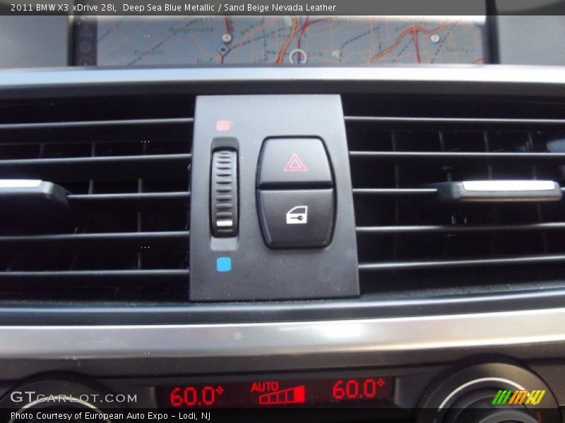 Deep Sea Blue Metallic / Sand Beige Nevada Leather 2011 BMW X3 xDrive 28i