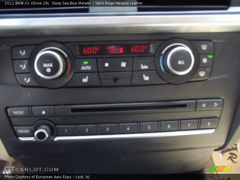 Deep Sea Blue Metallic / Sand Beige Nevada Leather 2011 BMW X3 xDrive 28i