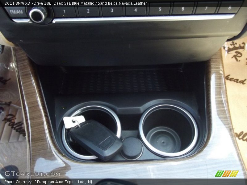 Deep Sea Blue Metallic / Sand Beige Nevada Leather 2011 BMW X3 xDrive 28i