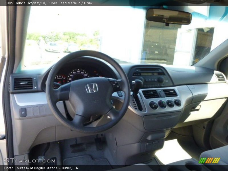 Silver Pearl Metallic / Gray 2009 Honda Odyssey LX