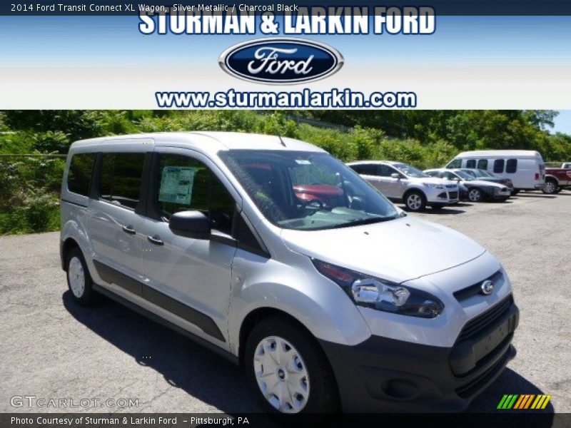 Silver Metallic / Charcoal Black 2014 Ford Transit Connect XL Wagon
