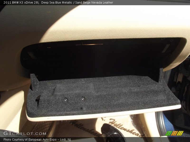 Deep Sea Blue Metallic / Sand Beige Nevada Leather 2011 BMW X3 xDrive 28i