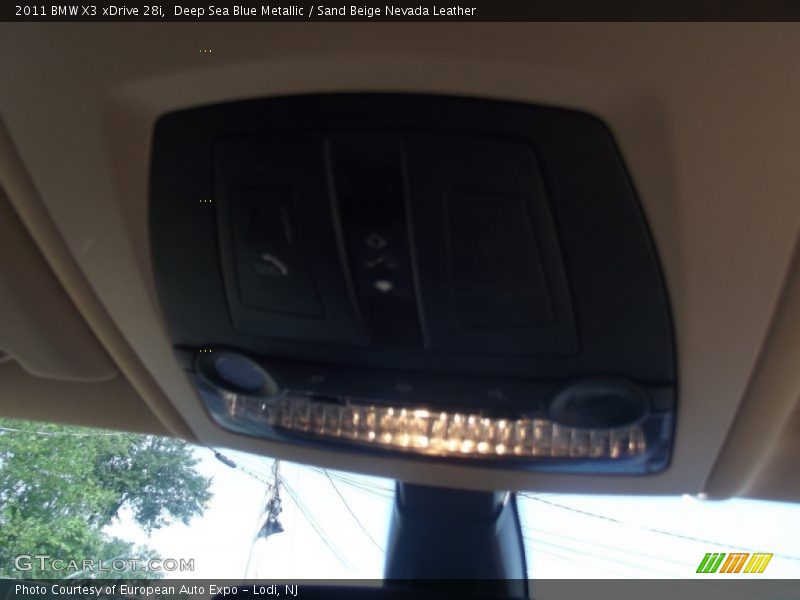 Deep Sea Blue Metallic / Sand Beige Nevada Leather 2011 BMW X3 xDrive 28i