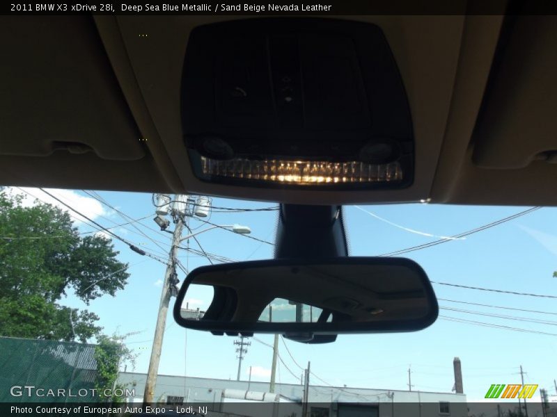 Deep Sea Blue Metallic / Sand Beige Nevada Leather 2011 BMW X3 xDrive 28i