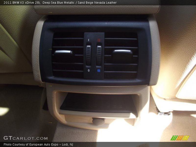 Deep Sea Blue Metallic / Sand Beige Nevada Leather 2011 BMW X3 xDrive 28i