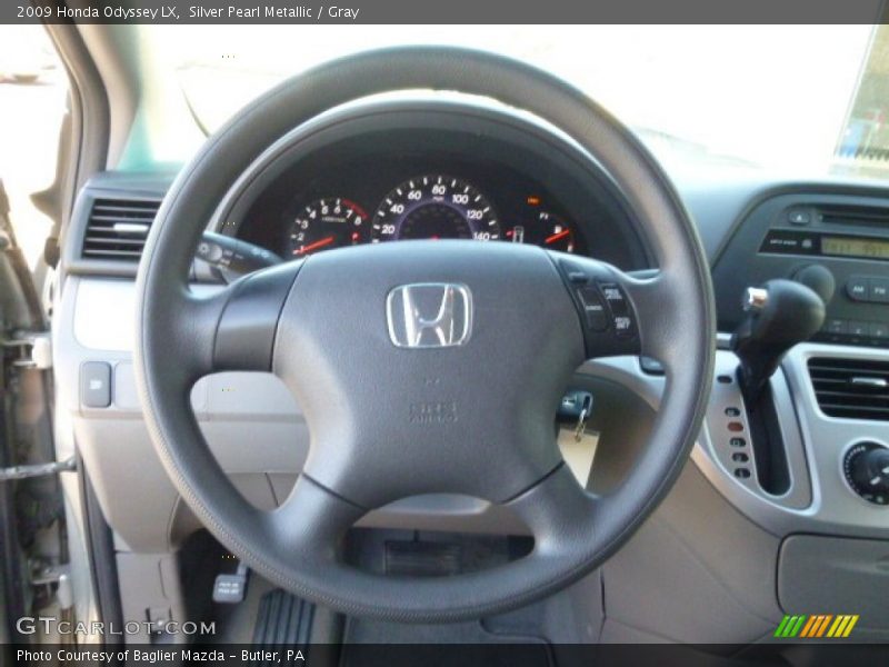 Silver Pearl Metallic / Gray 2009 Honda Odyssey LX