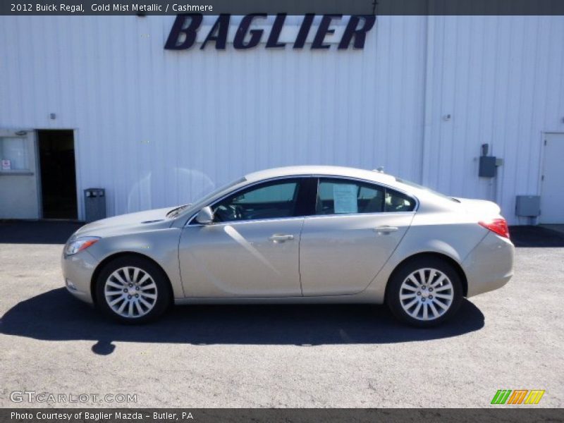 Gold Mist Metallic / Cashmere 2012 Buick Regal