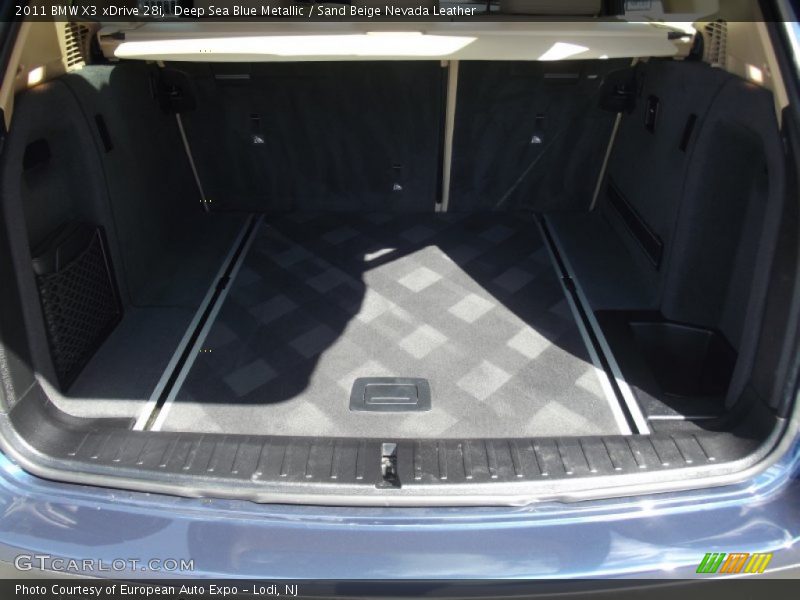 Deep Sea Blue Metallic / Sand Beige Nevada Leather 2011 BMW X3 xDrive 28i