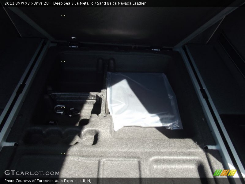 Deep Sea Blue Metallic / Sand Beige Nevada Leather 2011 BMW X3 xDrive 28i