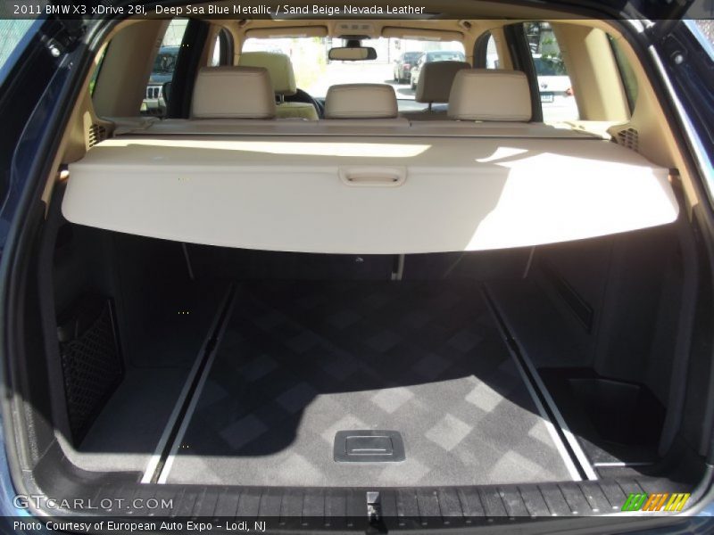 Deep Sea Blue Metallic / Sand Beige Nevada Leather 2011 BMW X3 xDrive 28i