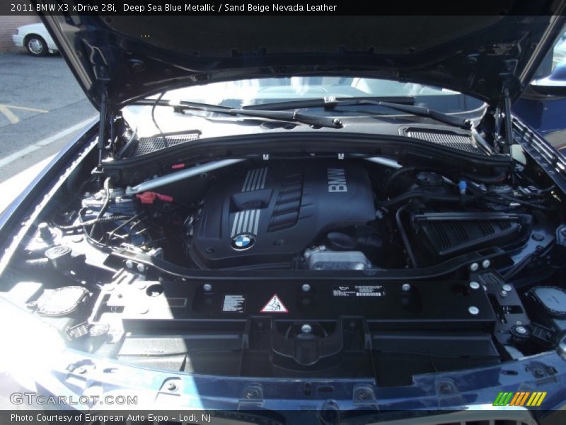 Deep Sea Blue Metallic / Sand Beige Nevada Leather 2011 BMW X3 xDrive 28i