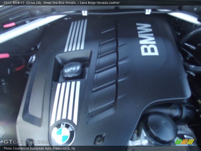 Deep Sea Blue Metallic / Sand Beige Nevada Leather 2011 BMW X3 xDrive 28i