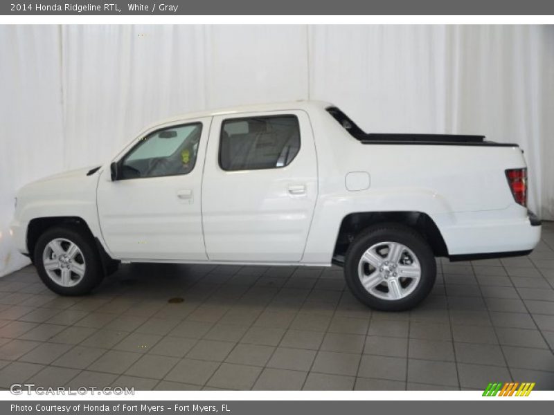 White / Gray 2014 Honda Ridgeline RTL