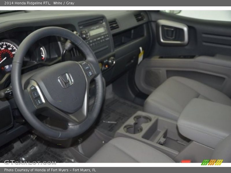 White / Gray 2014 Honda Ridgeline RTL