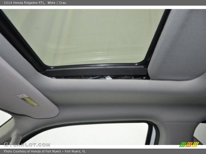 White / Gray 2014 Honda Ridgeline RTL