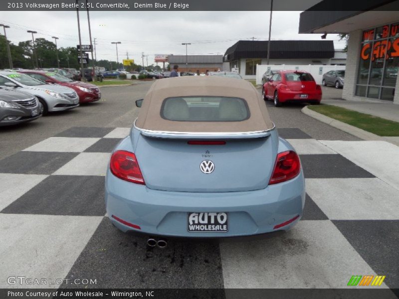 Denim Blue / Beige 2013 Volkswagen Beetle 2.5L Convertible