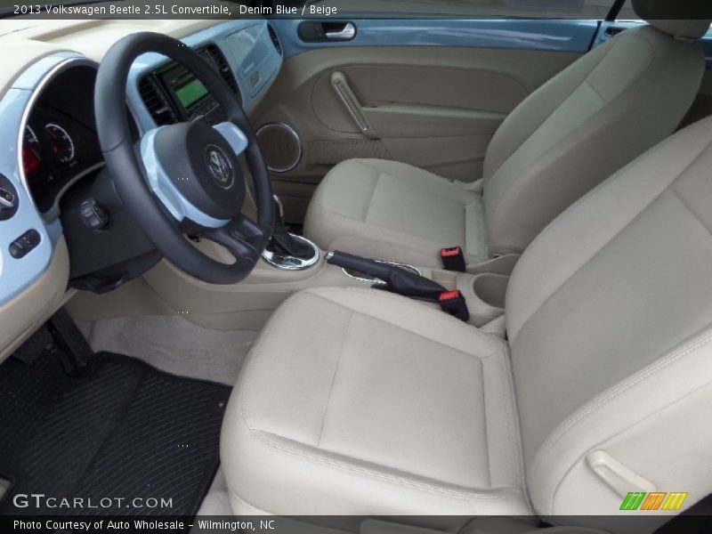 Denim Blue / Beige 2013 Volkswagen Beetle 2.5L Convertible