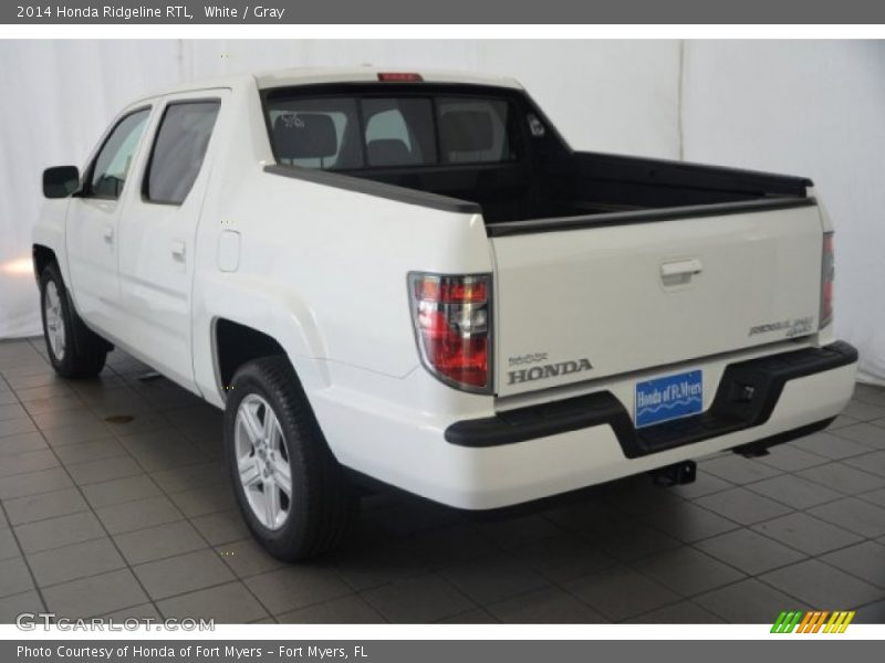 White / Gray 2014 Honda Ridgeline RTL