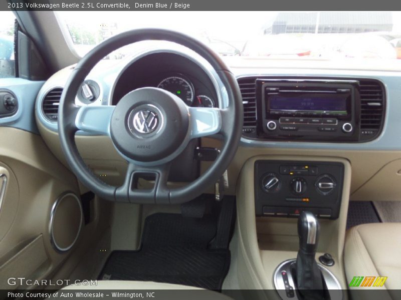 Denim Blue / Beige 2013 Volkswagen Beetle 2.5L Convertible