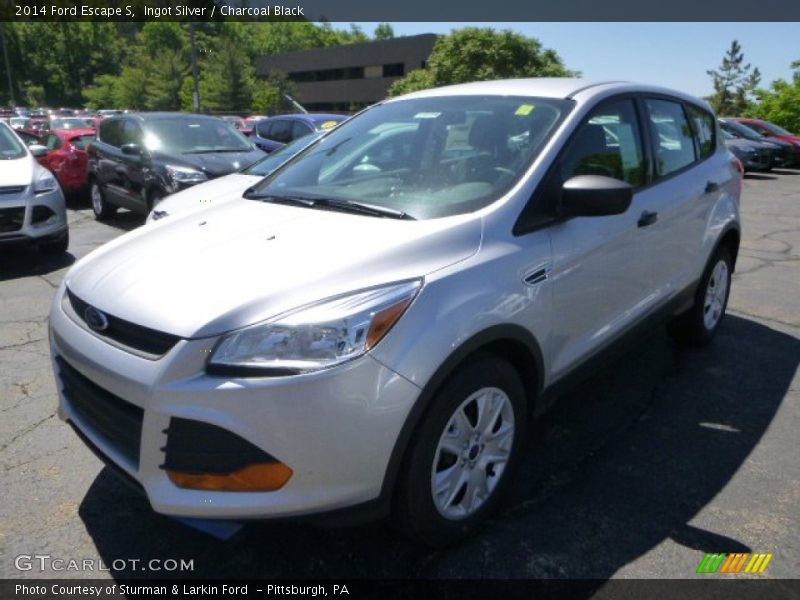 Ingot Silver / Charcoal Black 2014 Ford Escape S