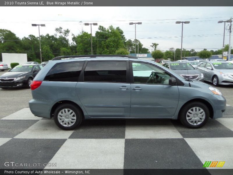 Blue Mirage Metallic / Stone 2010 Toyota Sienna LE
