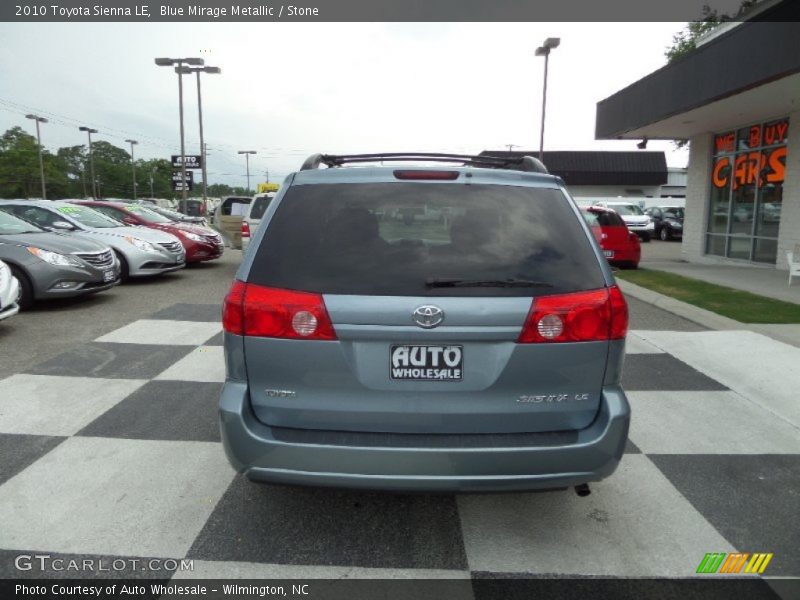 Blue Mirage Metallic / Stone 2010 Toyota Sienna LE